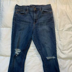 Gap Denim Distressed High Rise Legging Skinny Jean
